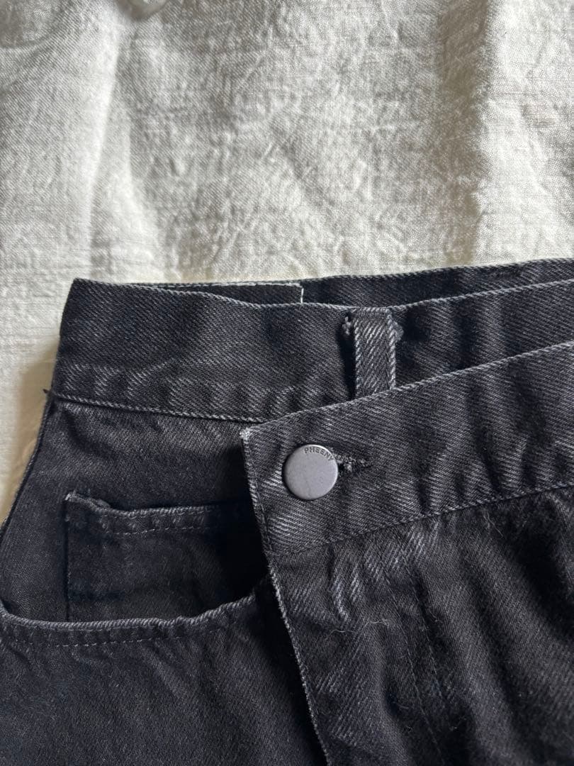 PHEENY 今季デニムAラインミニスカート