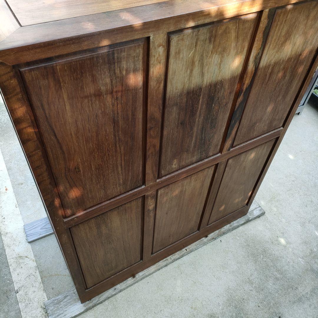 花梨？総無垢材。木製6段引き出し箪笥