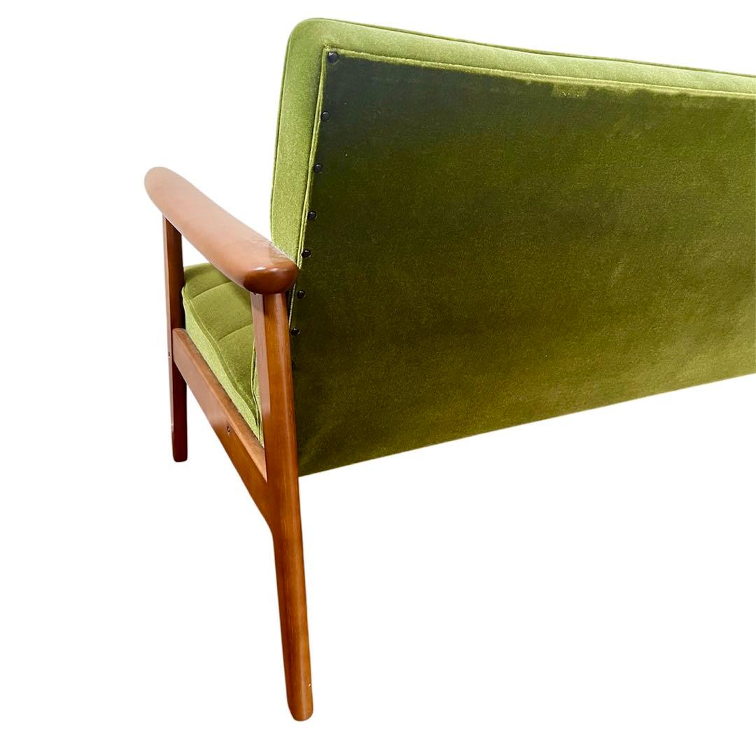 カリモク60 Kチェア 2シーター モケットグリーン W36173QW