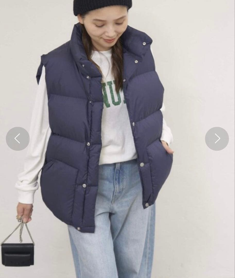 ジャーナルスタンダード別注 ノースフェイスパープルレーベル ダウンベスト