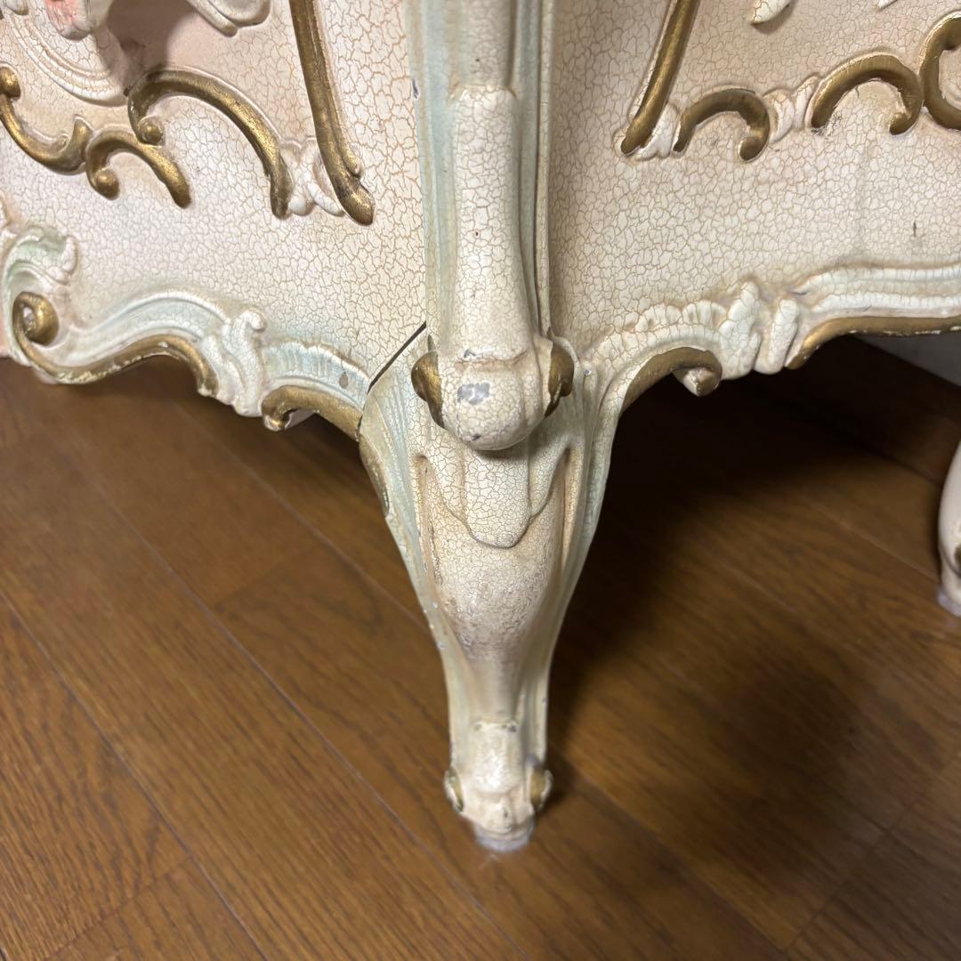 ロココ調　アンティーク　バロックスタイル 3段引出しチェスト　猫脚