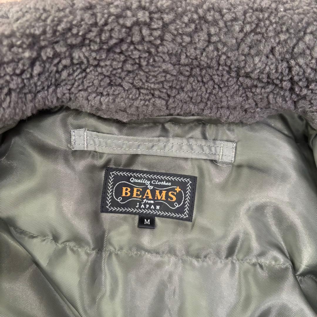 BEAMS PLUS B-15フライトジャケット ボア MA-1 セージ M