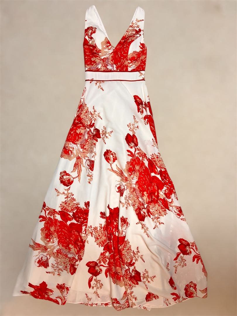 ノースリーブロングドレス