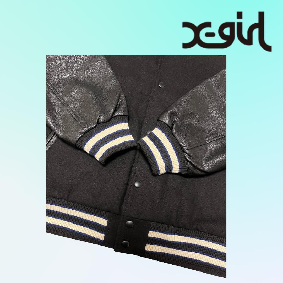 X-girl スタジャン ブラック M 美品