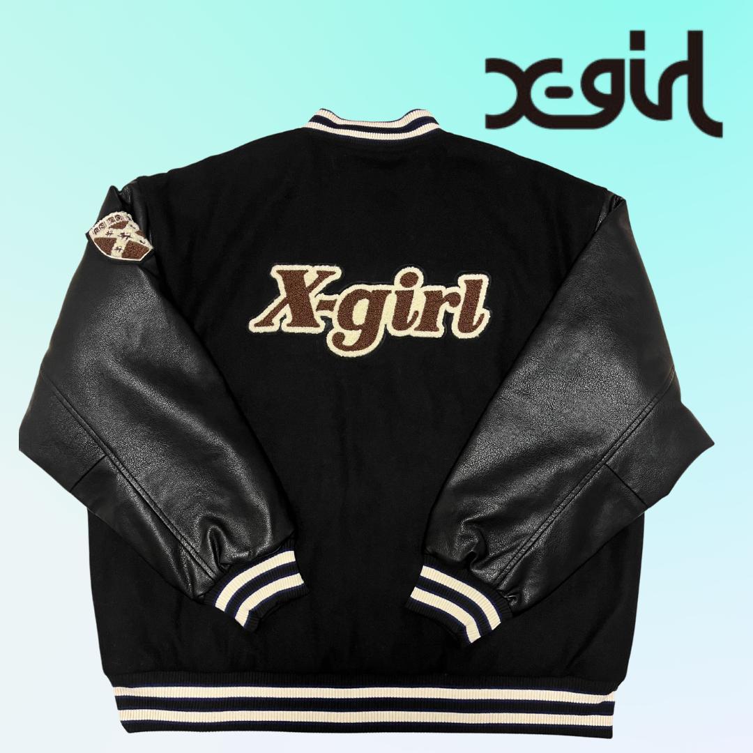 X-girl スタジャン ブラック M 美品