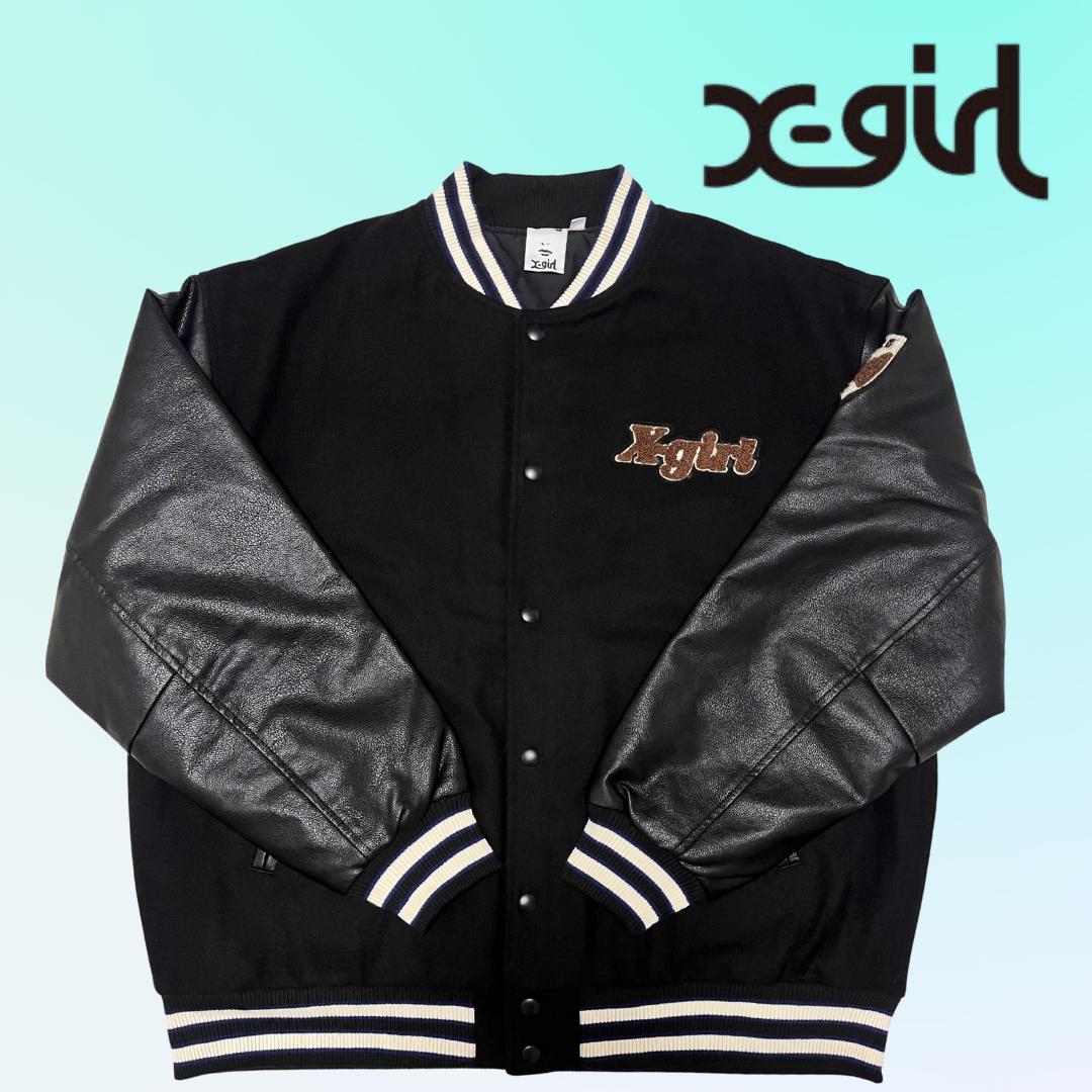 X-girl スタジャン ブラック M 美品
