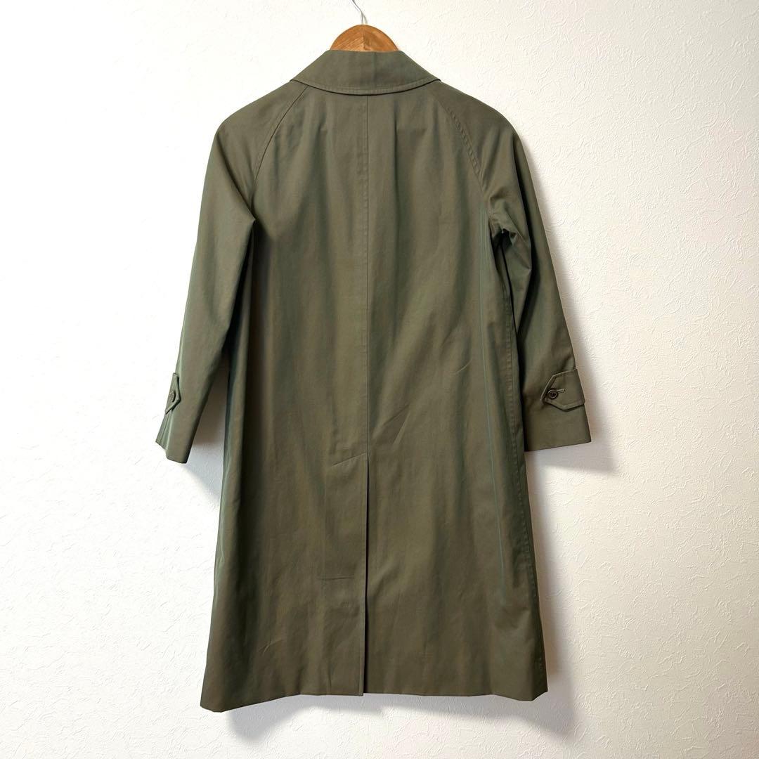 【Burberrys】玉虫色 カーキ ステンカラーコート ノバチェック SS