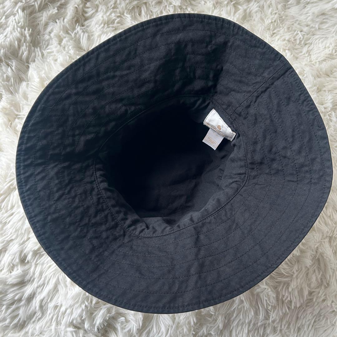 ヘレンカミンスキー つば広 りぼん コットンハット 帽子 黒