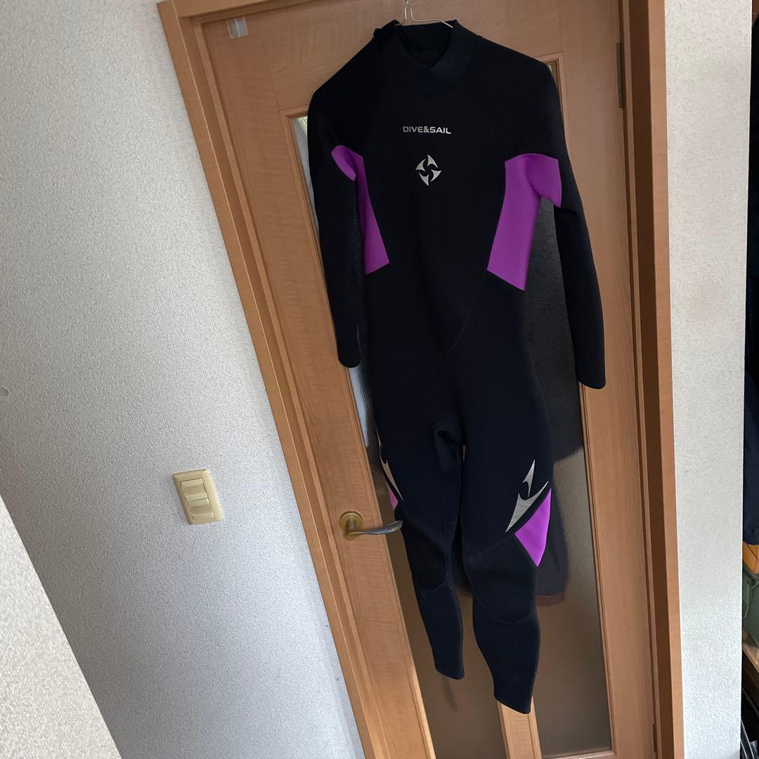 DIVE & SAIL フルスーツ 黒/紫 未使用タグ付き　サイズL