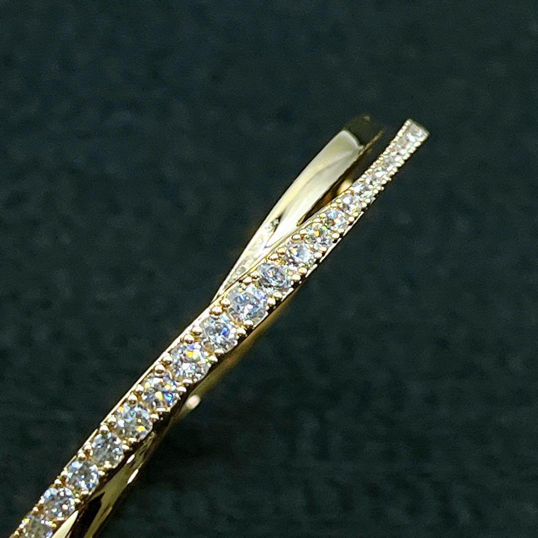 ✨極美品✨スワロフスキー SWAROVSKI ローズゴールドピンクバングル