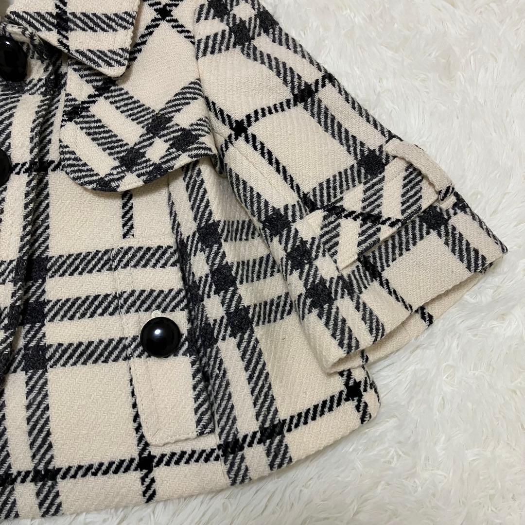 (美品)BURBERRY BLUE LABEL　ポンチョ　ケープ　コート　36