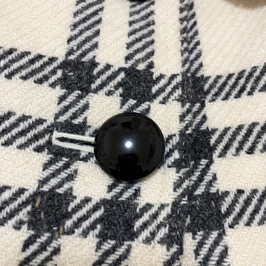 (美品)BURBERRY BLUE LABEL　ポンチョ　ケープ　コート　36