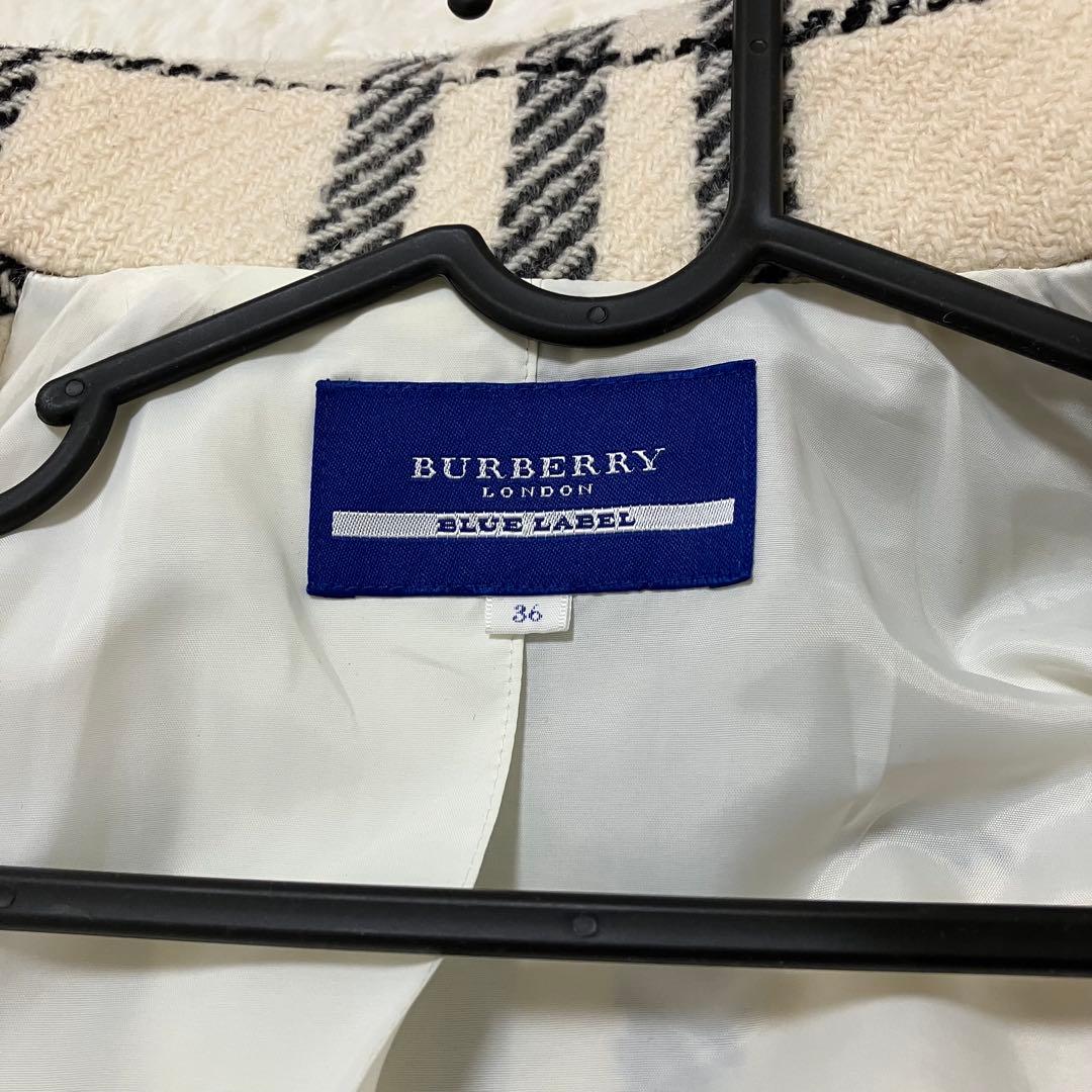 (美品)BURBERRY BLUE LABEL　ポンチョ　ケープ　コート　36