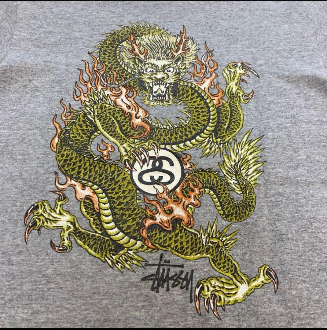 90's USA製 ドラゴンTシャツ Sサイズold stussy ステューシー