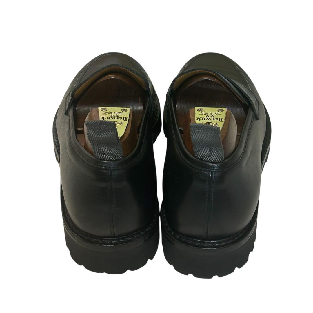 ケイスケ 未使用級WH×ナノユニバース ローファー ブラック 25