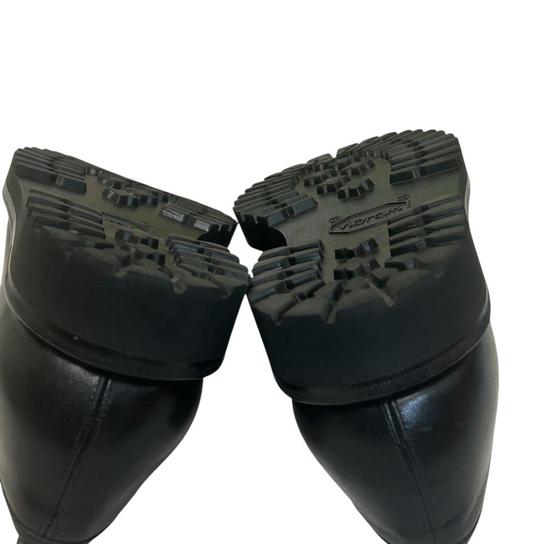 ケイスケ 未使用級WH×ナノユニバース ローファー ブラック 25