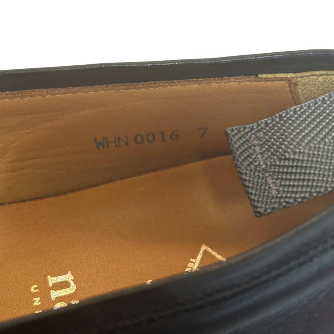 ケイスケ 未使用級WH×ナノユニバース ローファー ブラック 25