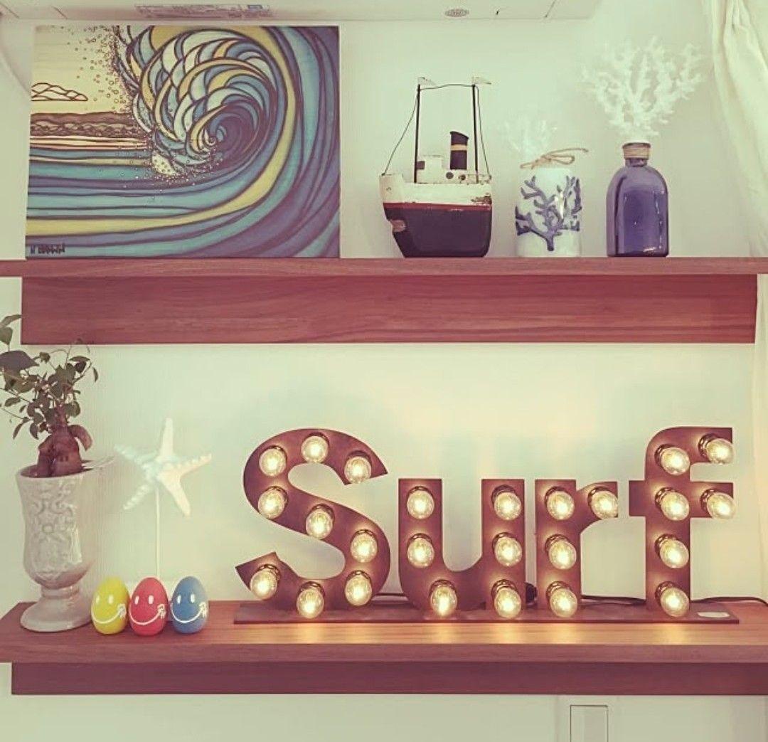 レア サーフ サイン ミッドセンチュリー 50s 60s アートワークスタジオ