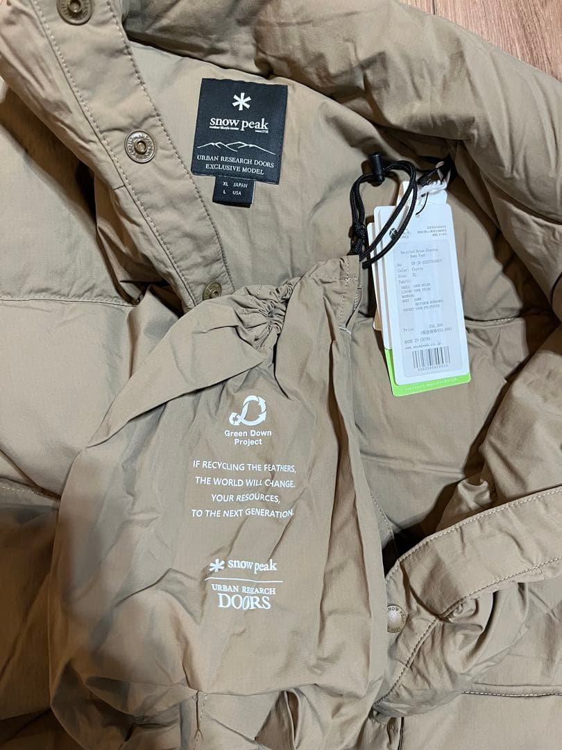 あ*し様  Peak×DOORS 別注 R/N Ripstop Down