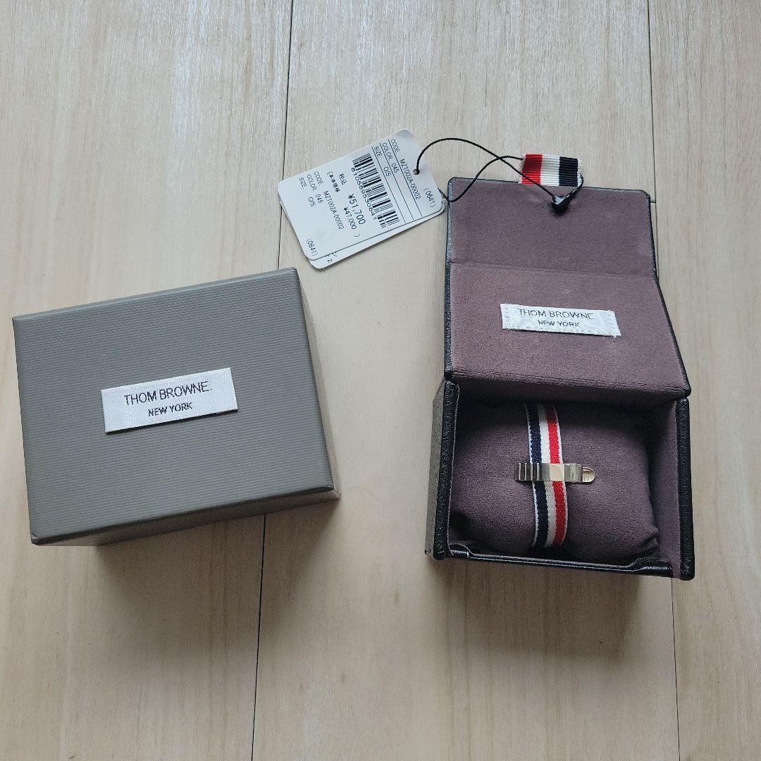 新品トムブラウン THOM BROWNE 4BAR ショート タイバー タイピン