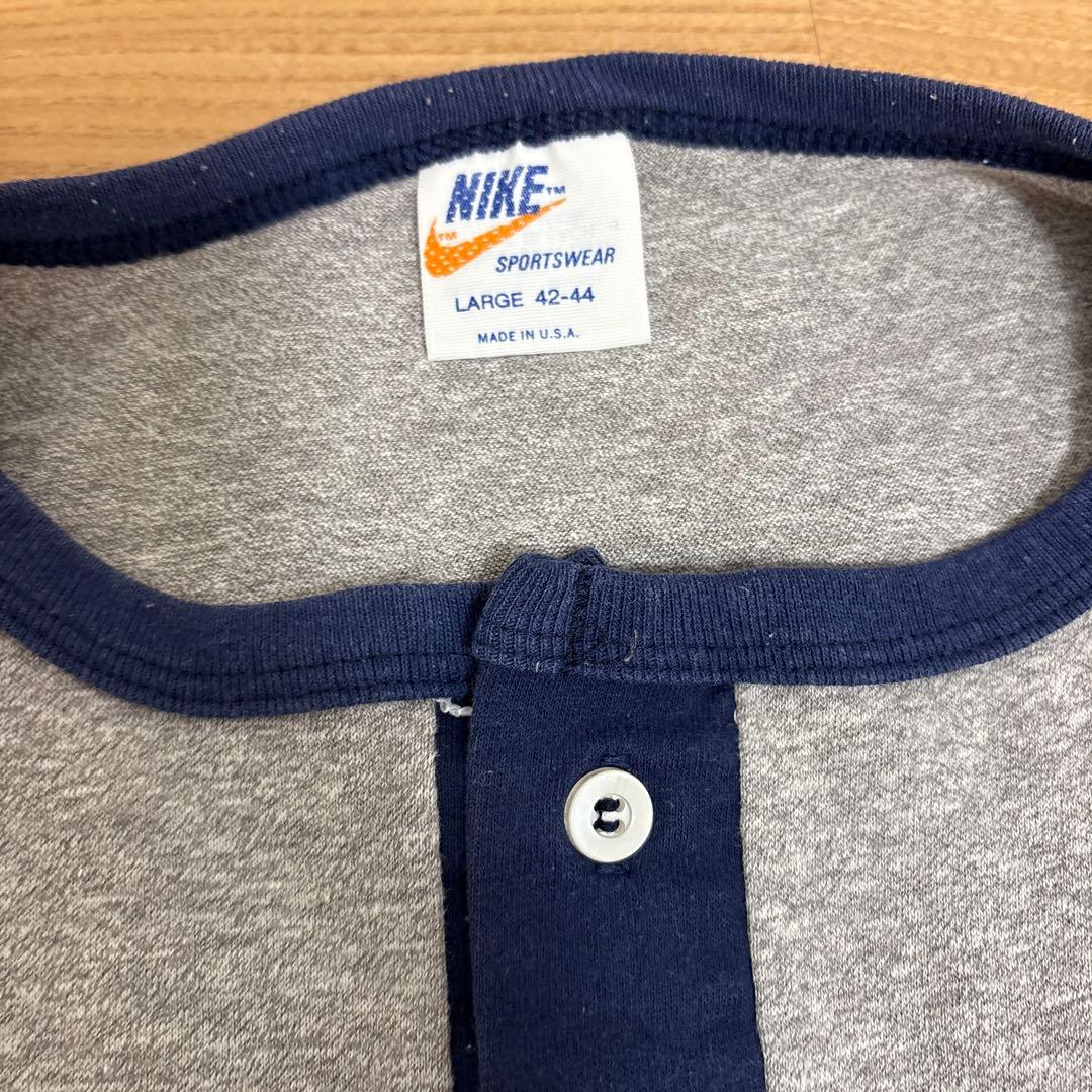 孫*ん様 ナイキ　70s ベースボールシャツ　ゴツナイキ