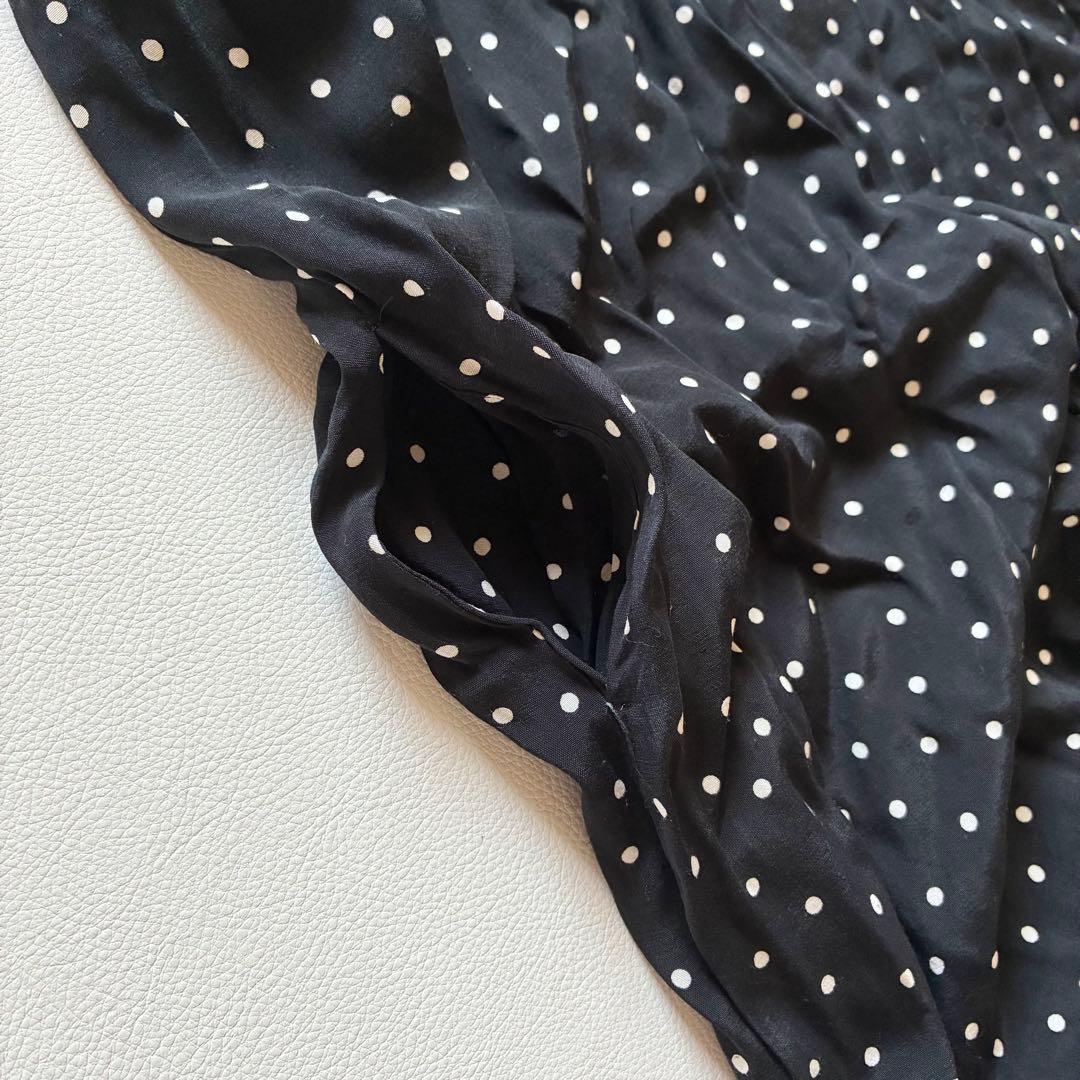 ツルバイマリコオイカワ　Papillion　オールインワン　肩リボン付き　水玉