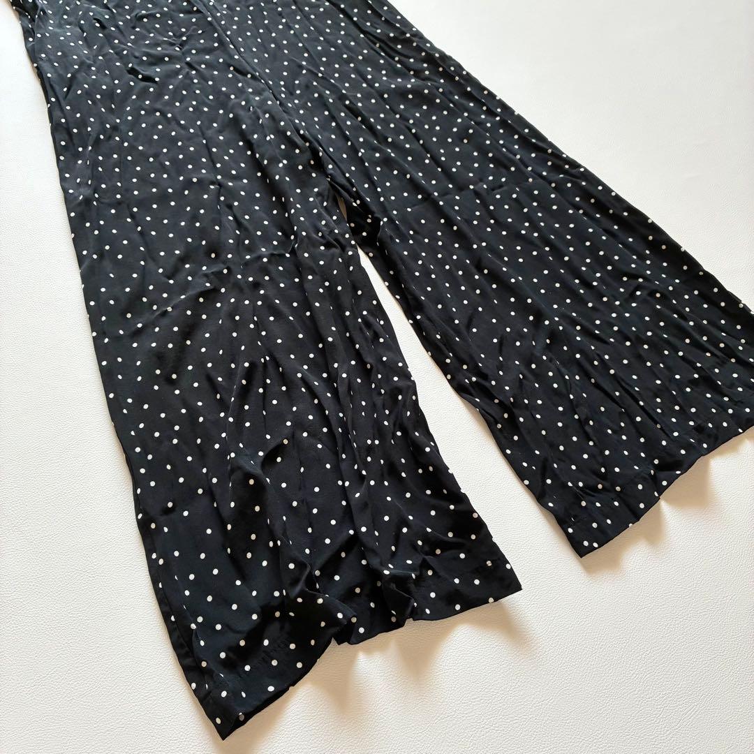 ツルバイマリコオイカワ　Papillion　オールインワン　肩リボン付き　水玉