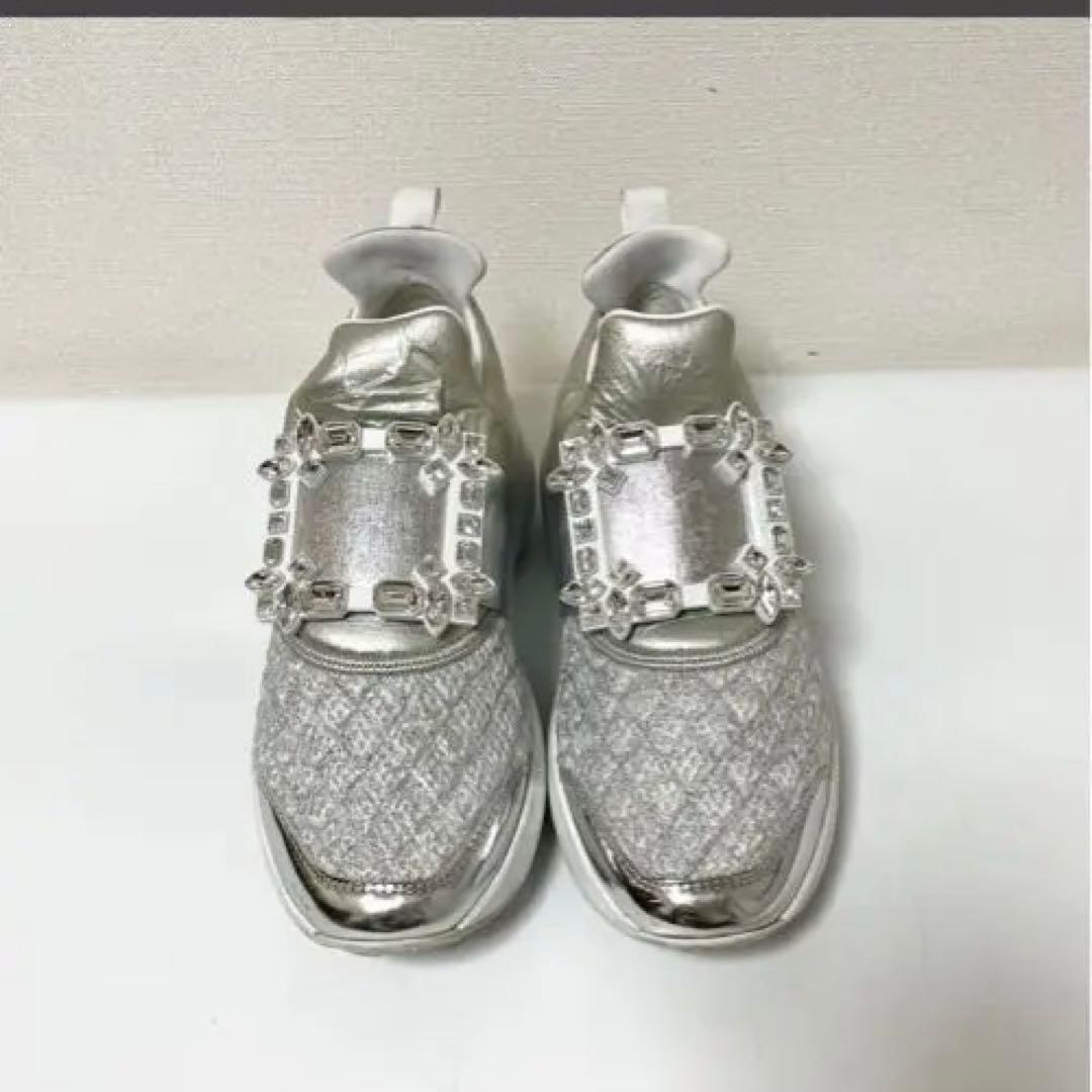 ROGER VIVIER シルバー スニーカ35