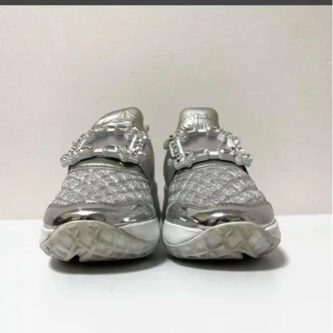 ROGER VIVIER シルバー スニーカ35