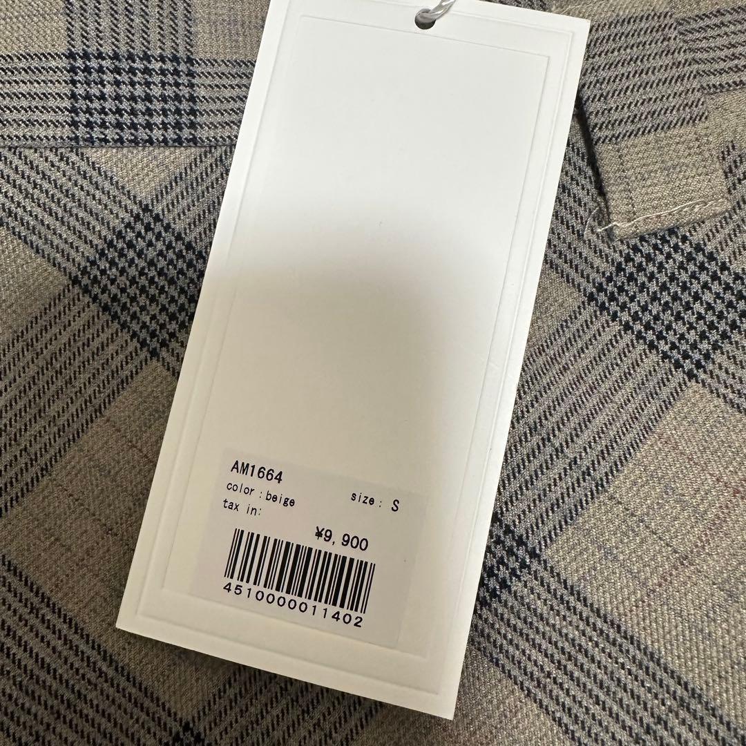 スカート andmary Coco check mini pleats skirt S