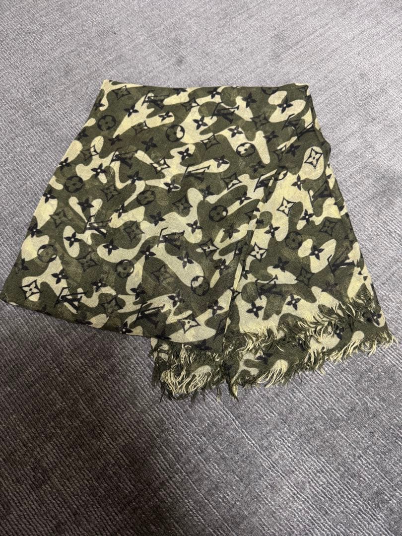 LOUIS VUITTON ストール 村上隆 迷彩 カモフラージュ