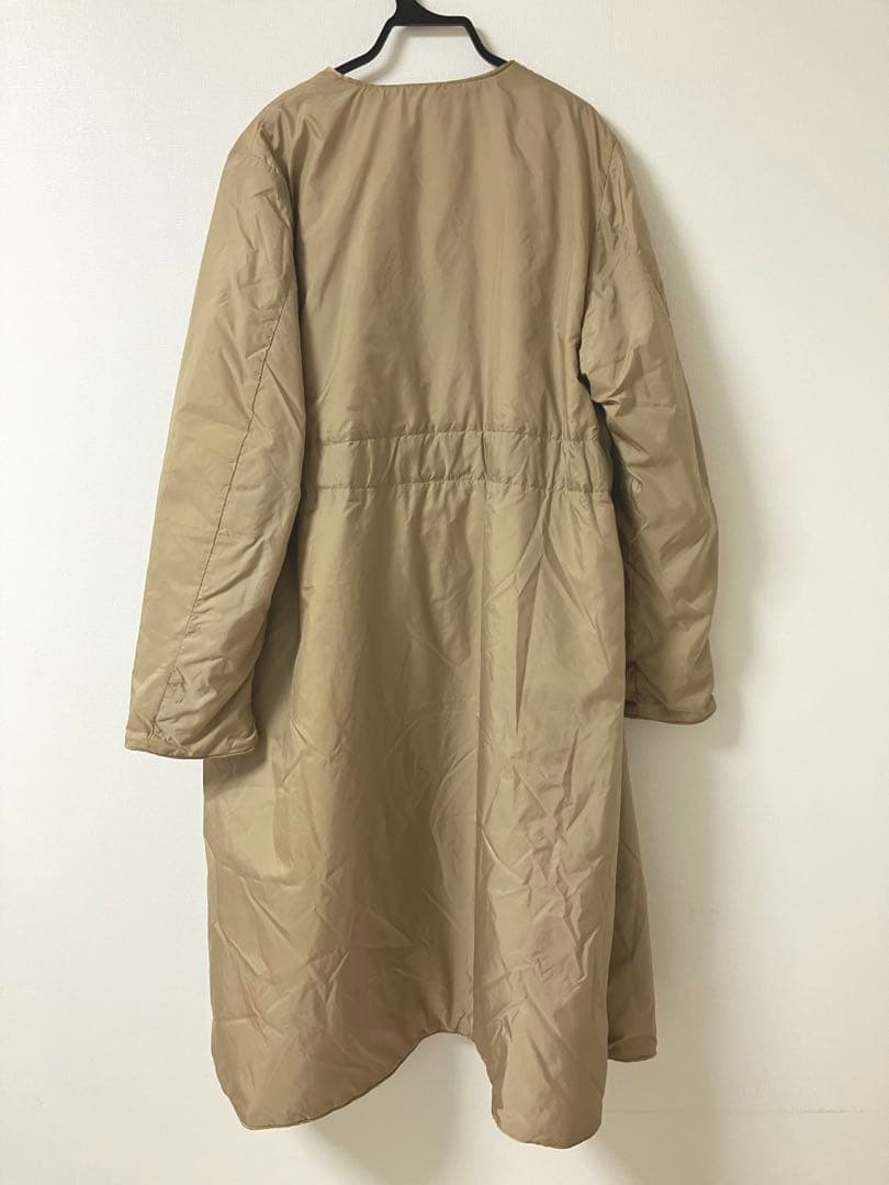 45R★春まで着れるプリマロフトの暖かナイロンコート★キャメル