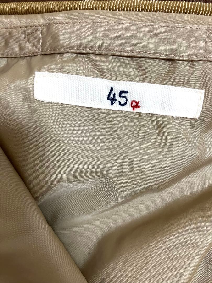 45R★春まで着れるプリマロフトの暖かナイロンコート★キャメル