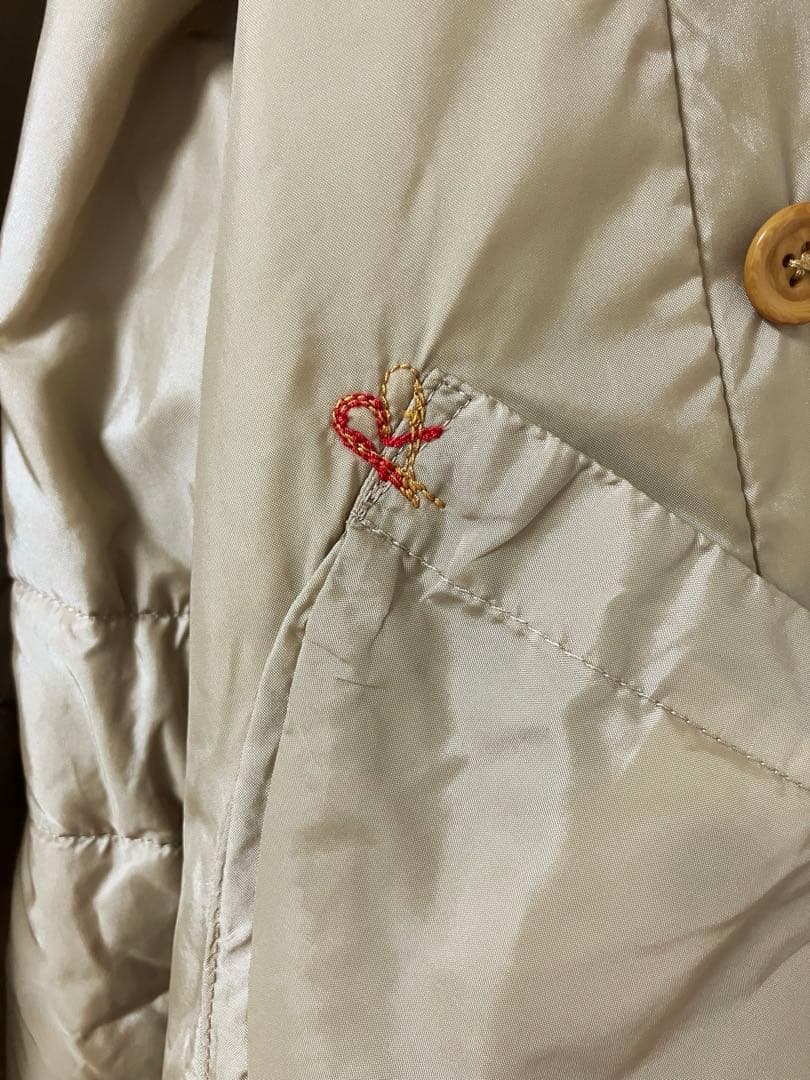 45R★春まで着れるプリマロフトの暖かナイロンコート★キャメル