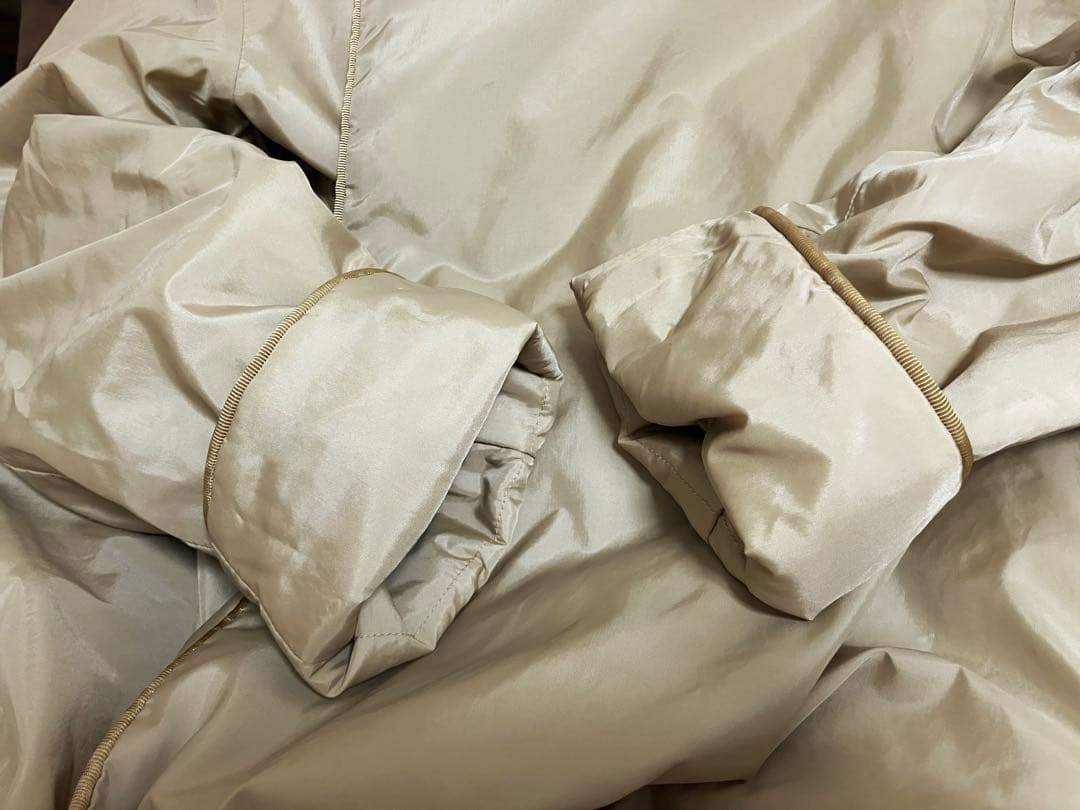 45R★春まで着れるプリマロフトの暖かナイロンコート★キャメル