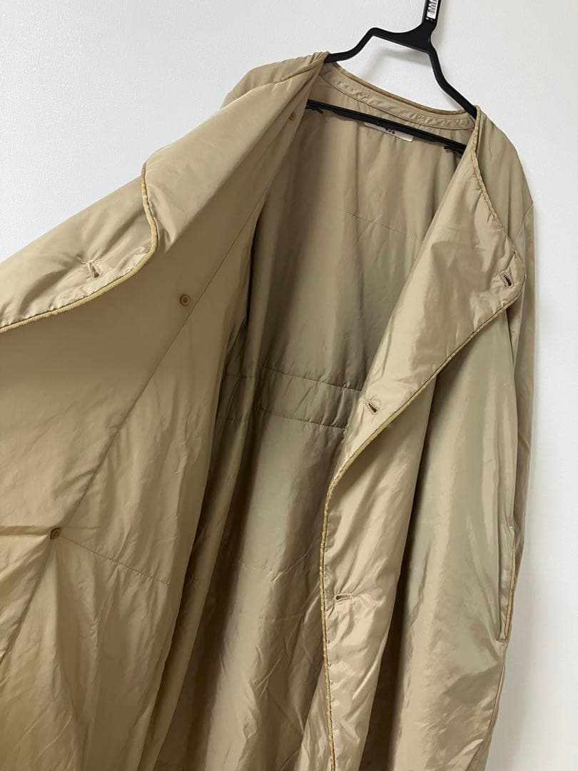 45R★春まで着れるプリマロフトの暖かナイロンコート★キャメル