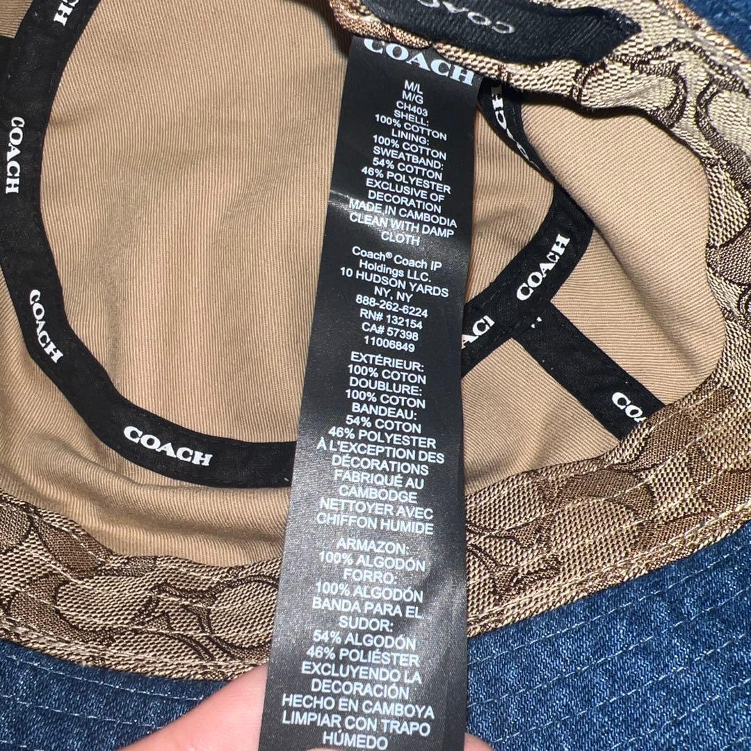 COACH デニム バケットハット