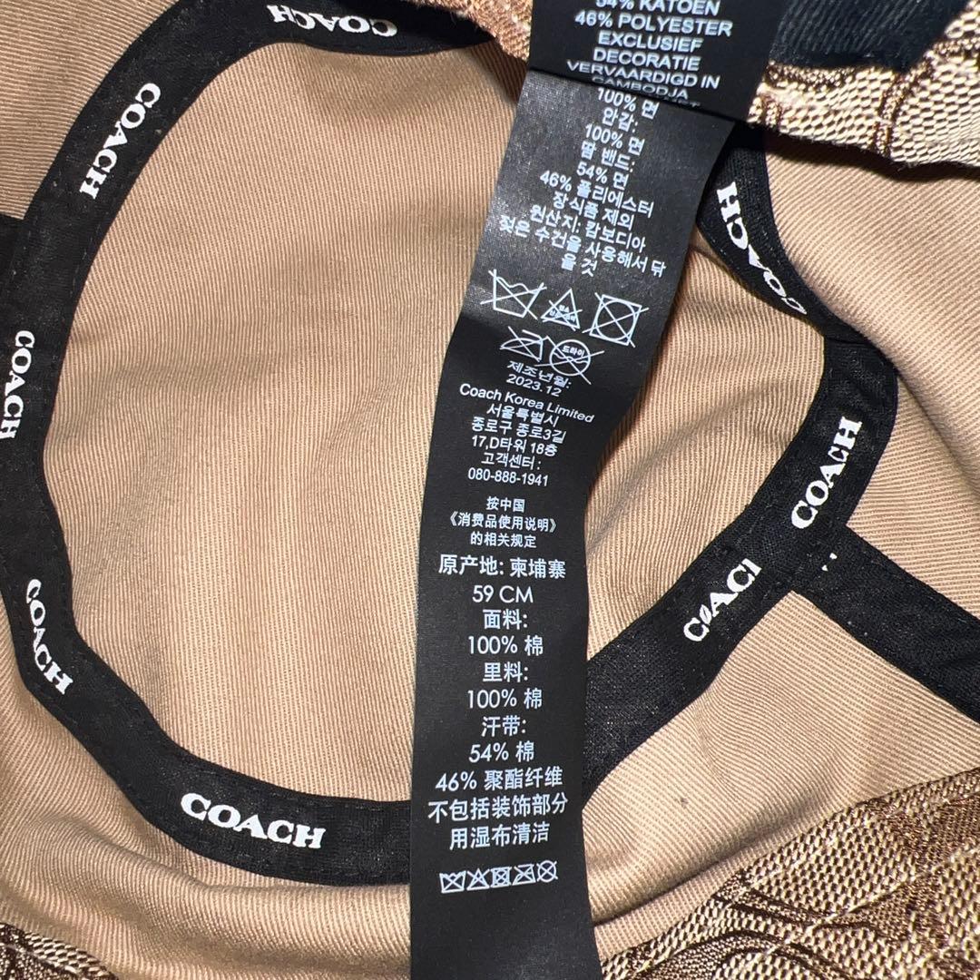 COACH デニム バケットハット