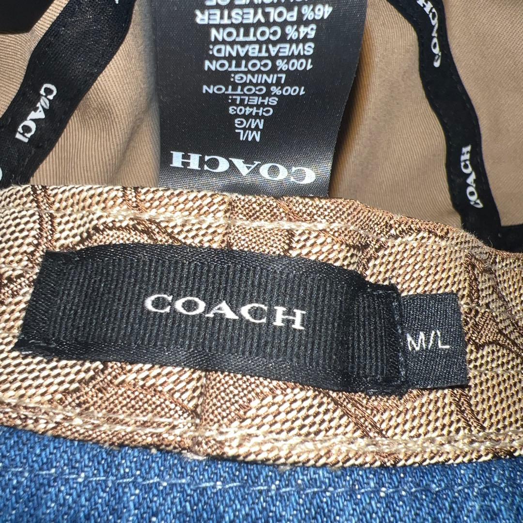 COACH デニム バケットハット