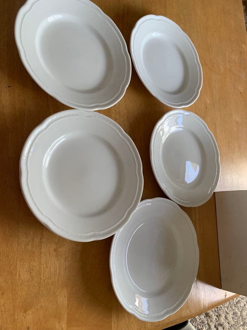 Richard Ginori ホワイト皿 5枚セット