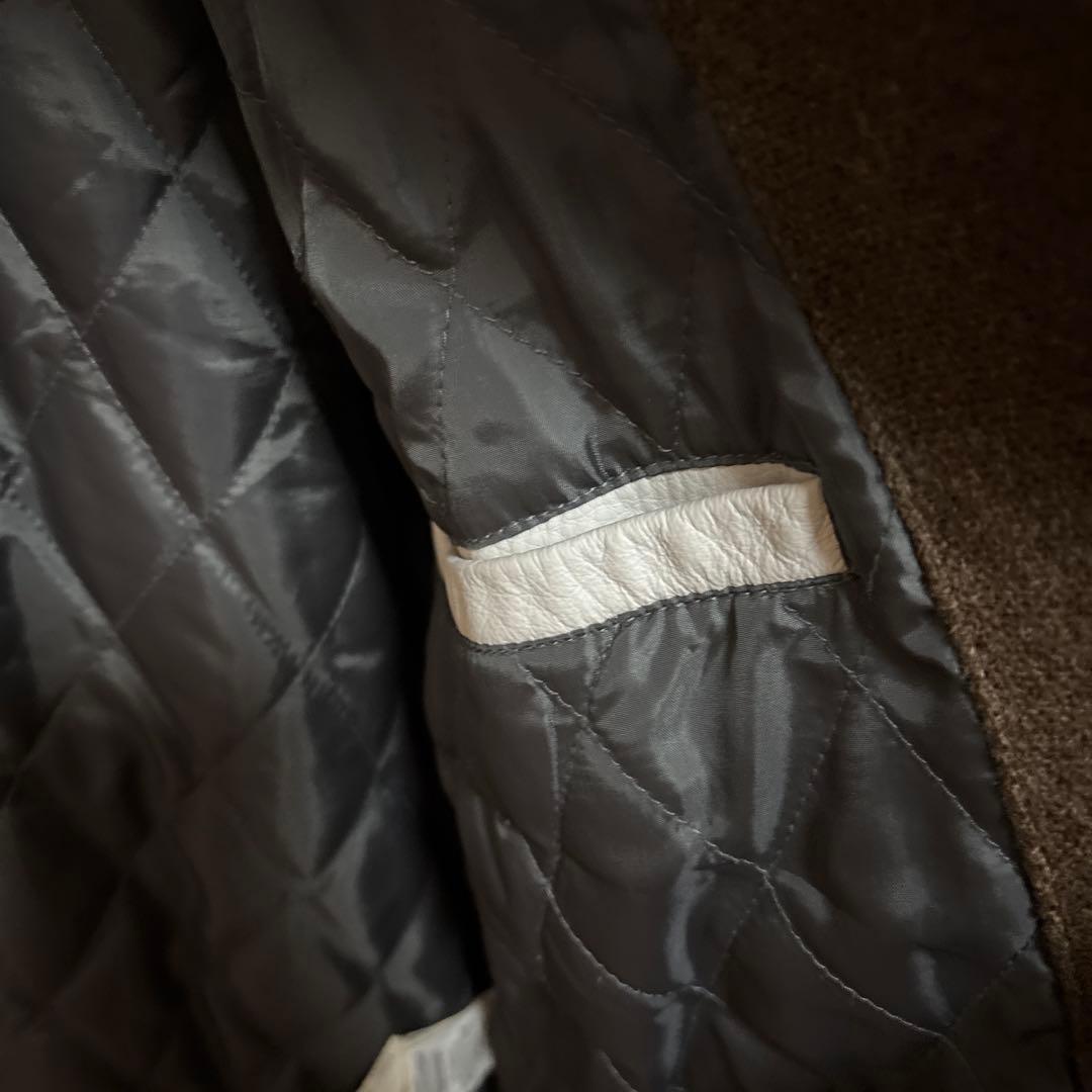 Columbia スタジャン ブラウン/ホワイト Mサイズ