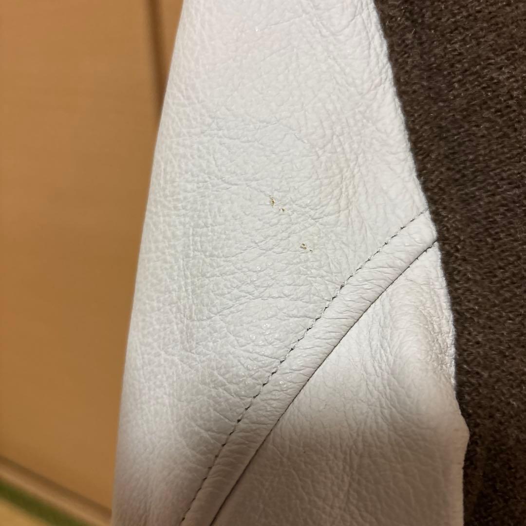 Columbia スタジャン ブラウン/ホワイト Mサイズ