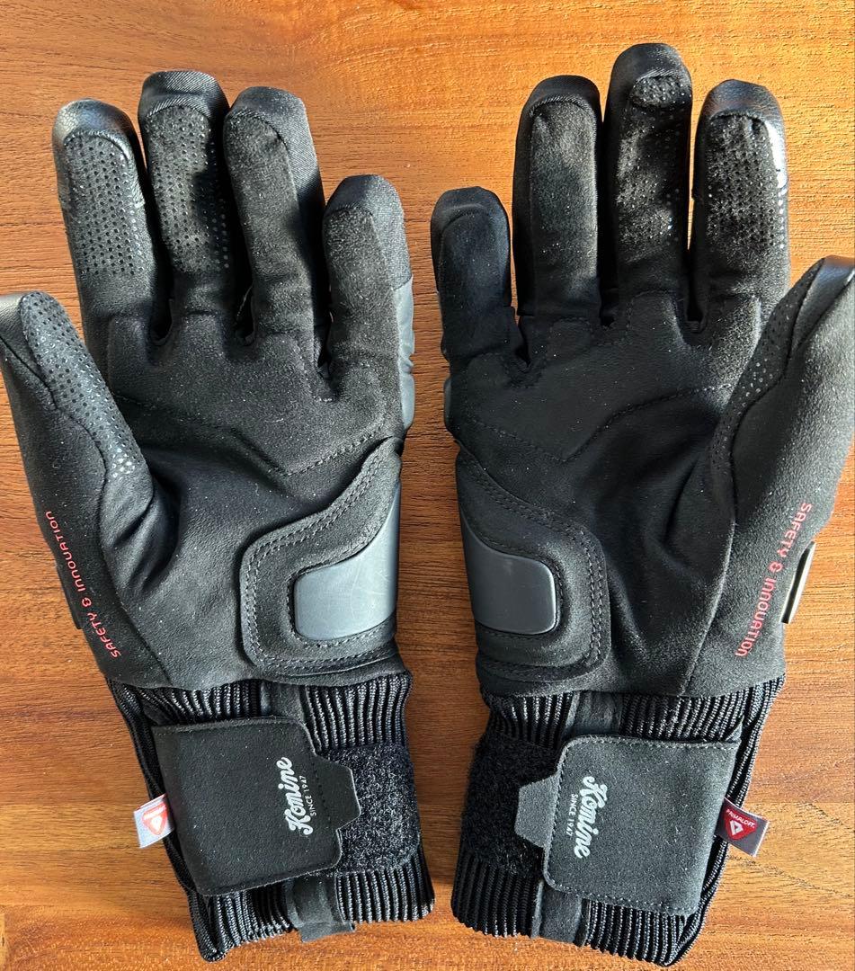 【ほぼ新品】KOMINE コミネ EK-220 電熱グローブ XS バッテリー付