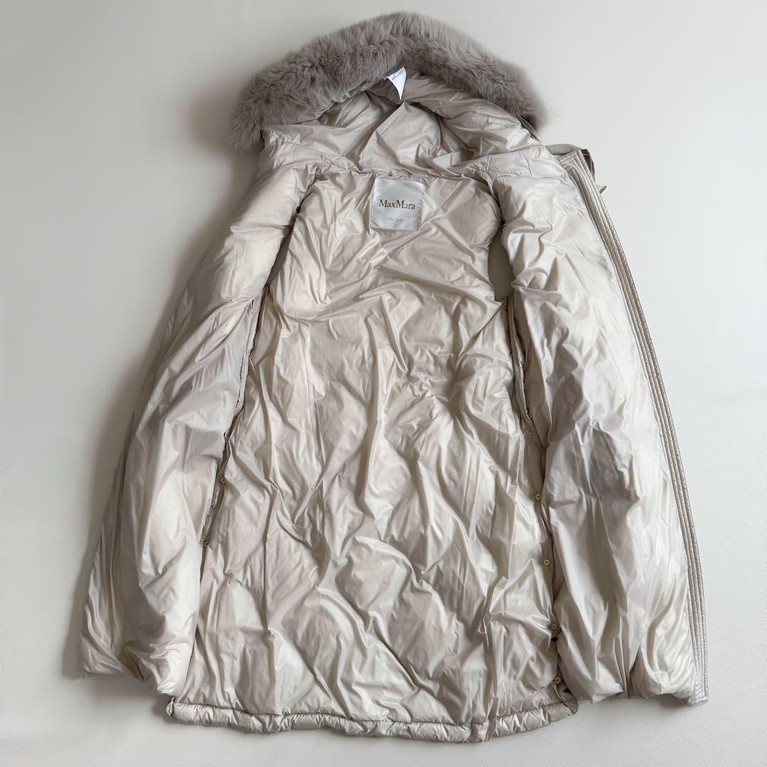 MaxMara The Cube ダウンベスト　フォックスファー　アイボリー