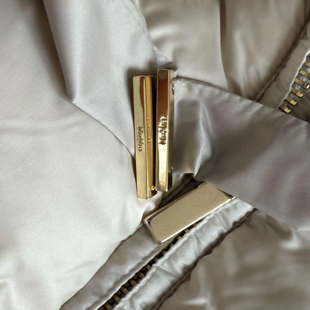 MaxMara The Cube ダウンベスト　フォックスファー　アイボリー