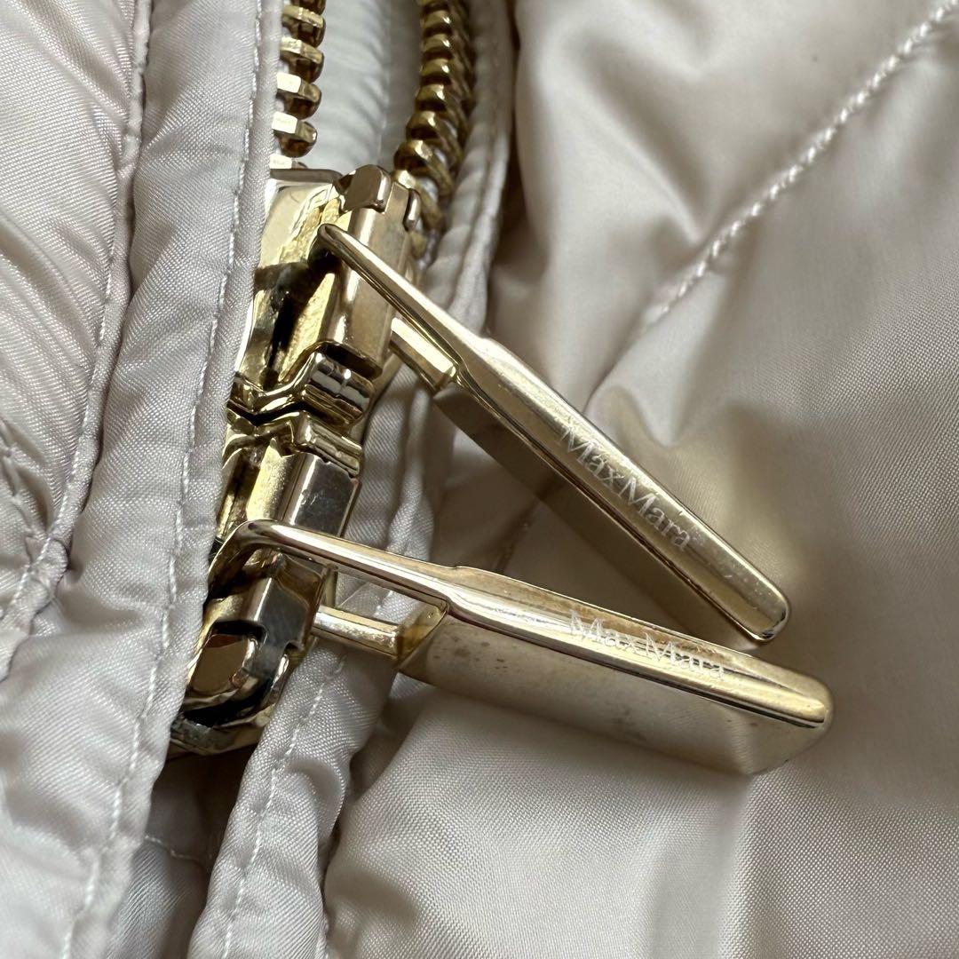 MaxMara The Cube ダウンベスト　フォックスファー　アイボリー