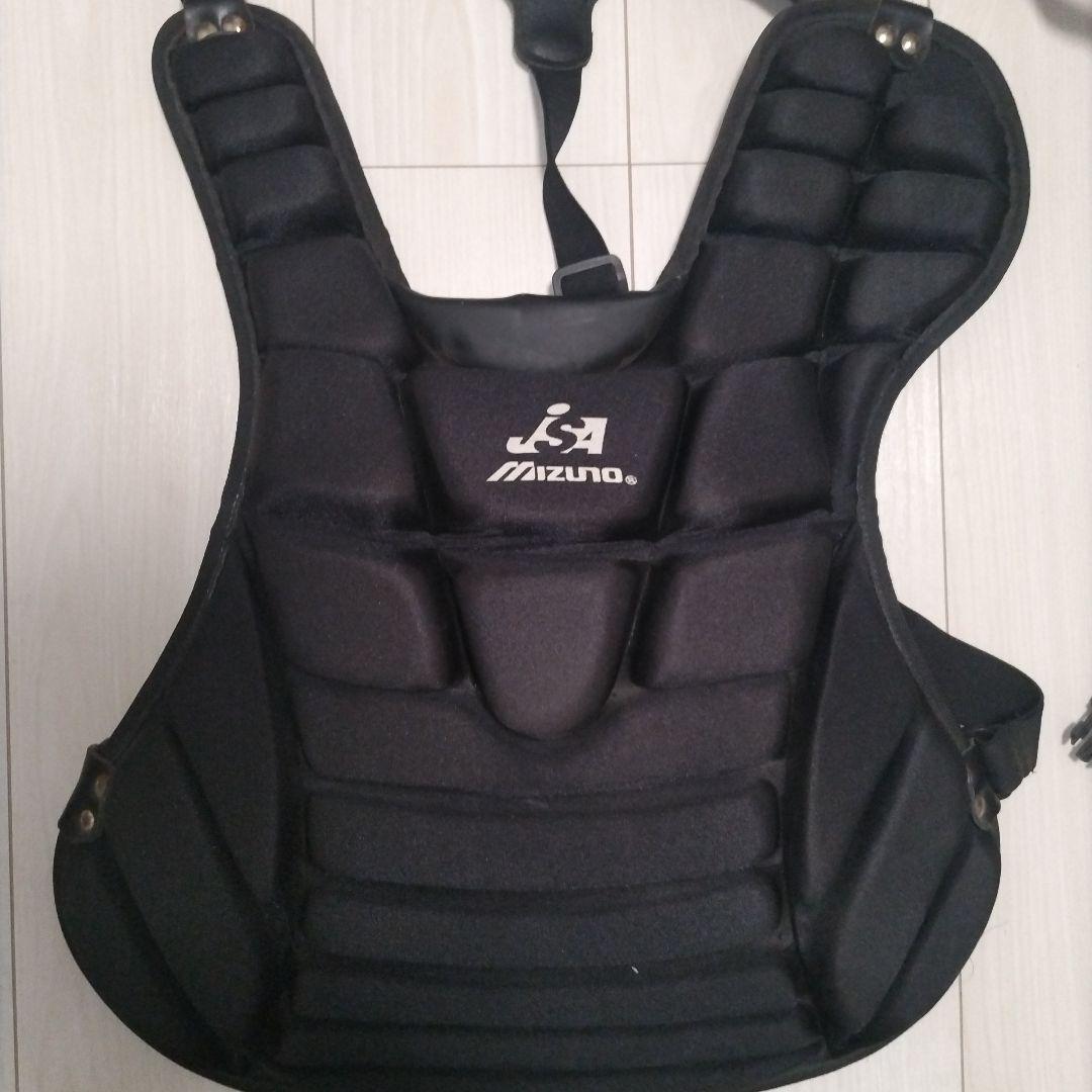 Mizuno ソフトボール用　キャッチャー用防具セット　5点セット　ブラック
