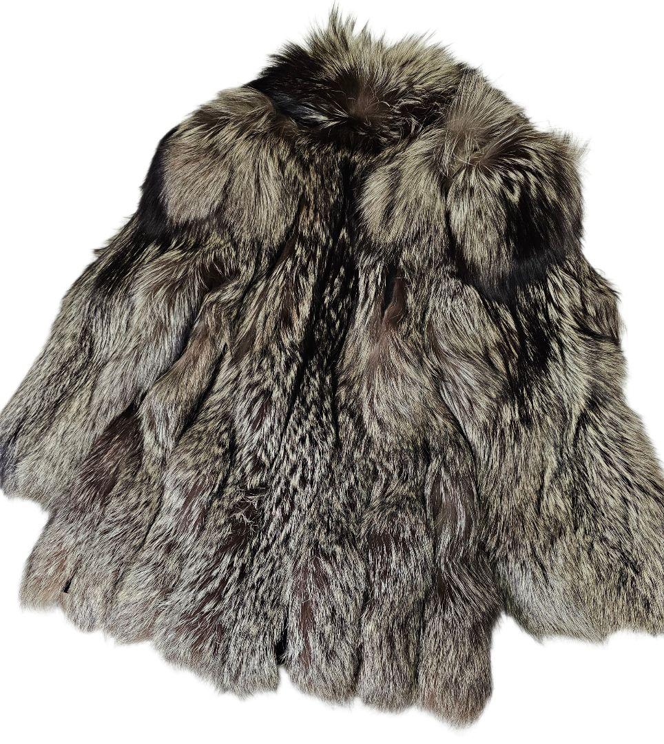 SAGA FOX　シルバーフォックス フルファーコート　銀タグ