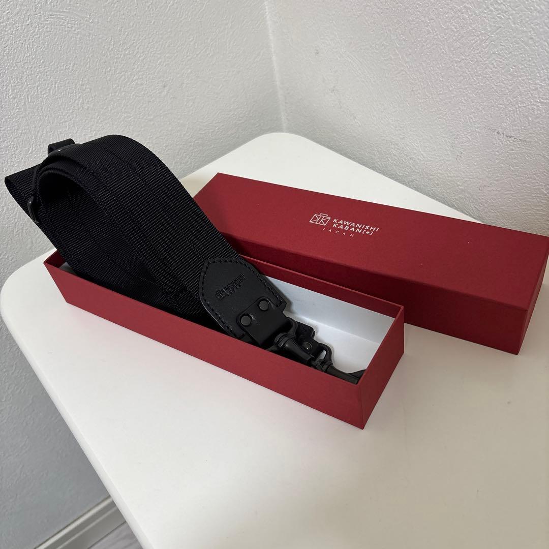 カワニシカバン　38mm ブラック　ショルダーストラップ