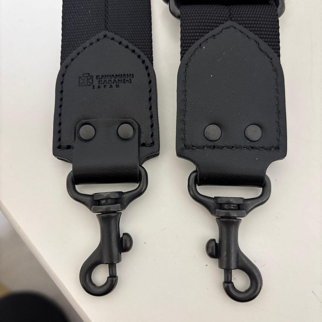 カワニシカバン　38mm ブラック　ショルダーストラップ